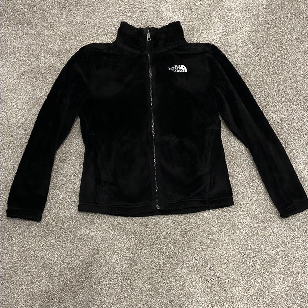 The North Face Black Fleece Jacket for girls size M(10)